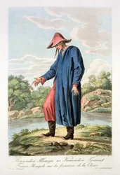 Mongolischer Tartar an der chinesischen Grenze, graviert von Victor Adam und Gros